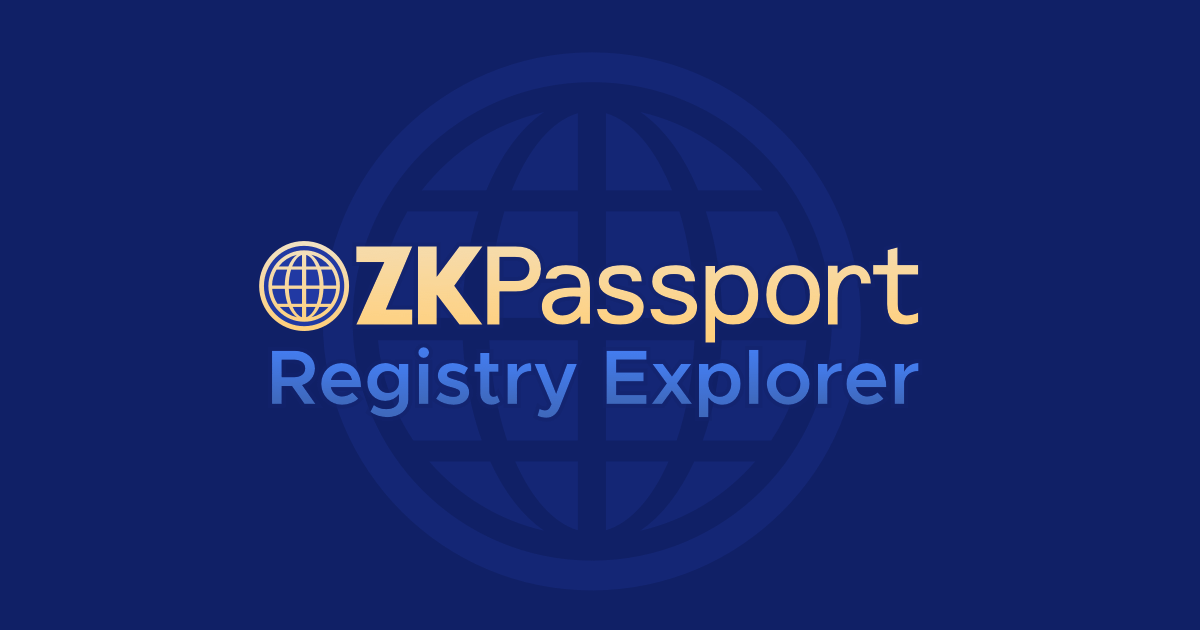 ZKPassport Registry Explorer